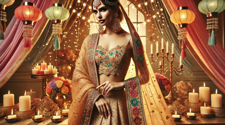 Create Stunning Ethnic Looks with Tissue Fabric This Festive Season