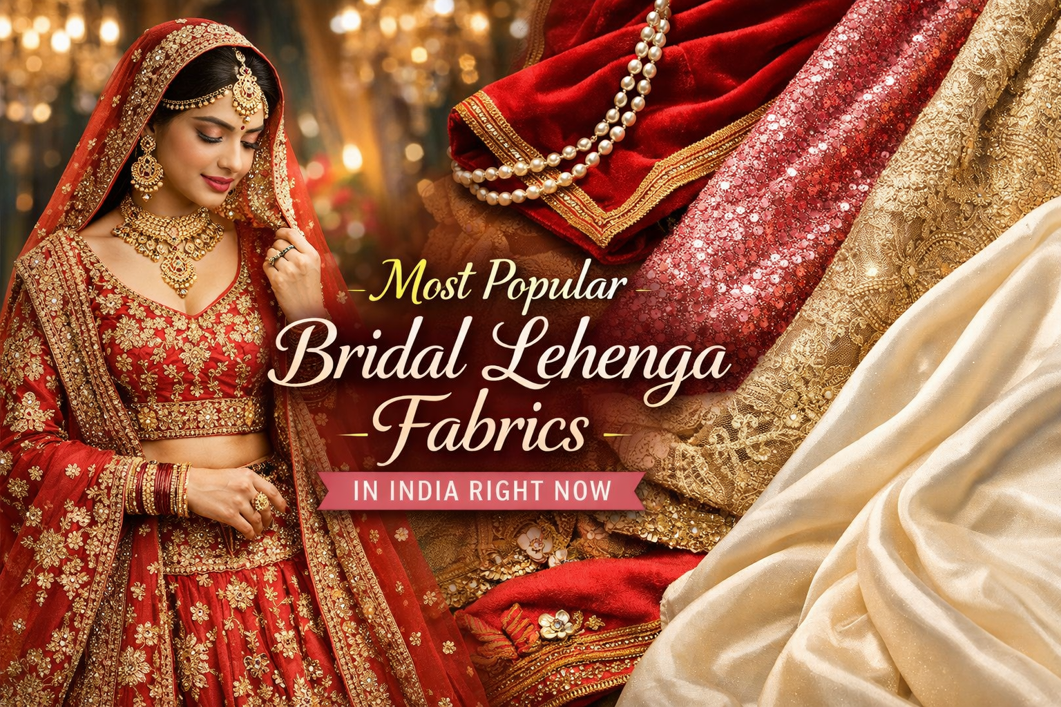 Parasgalleryfabrics - Most Popular Bridal Lehenga Fabrics in India Right Now