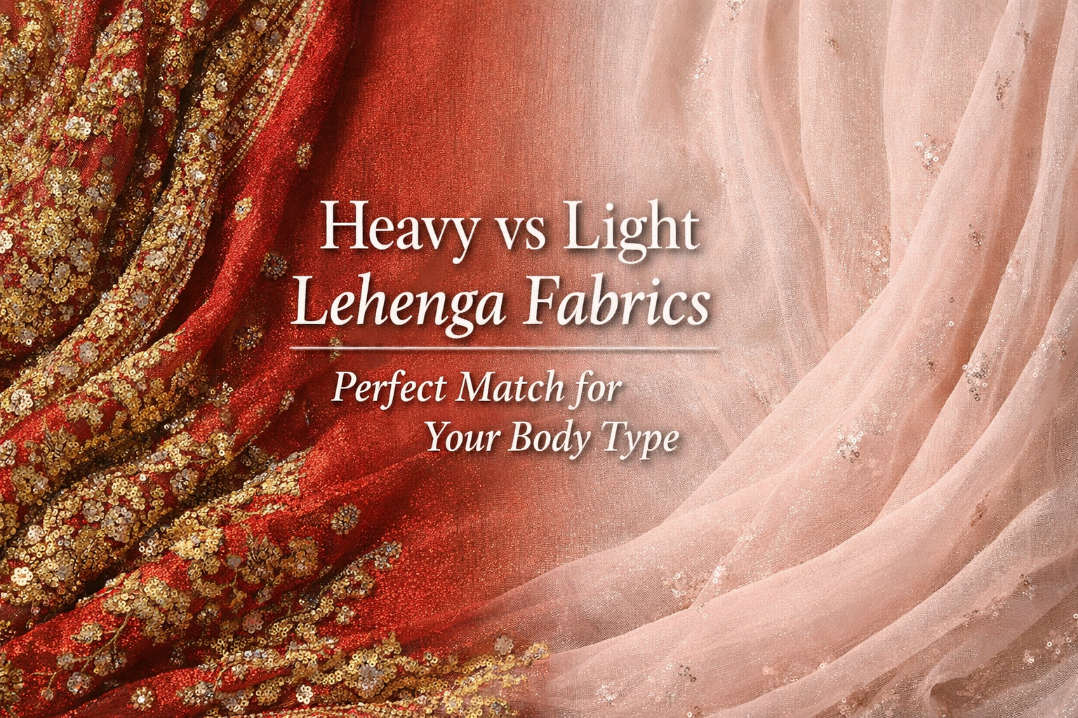 Heavy vs Light Lehenga Fabrics Perfect Match for Your Body Type
