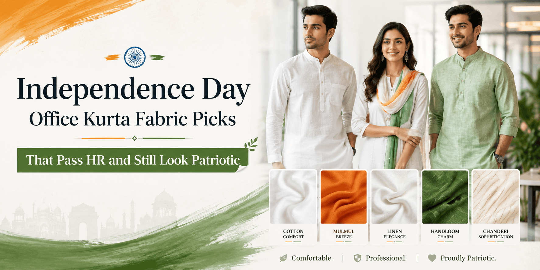 Independence Day Office Kurta Fabric Picks That Pass HR and Still Look Patriotic