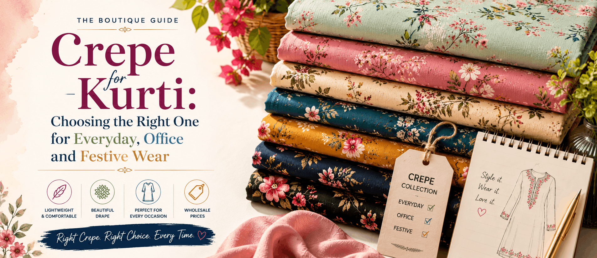 crepe-kurti