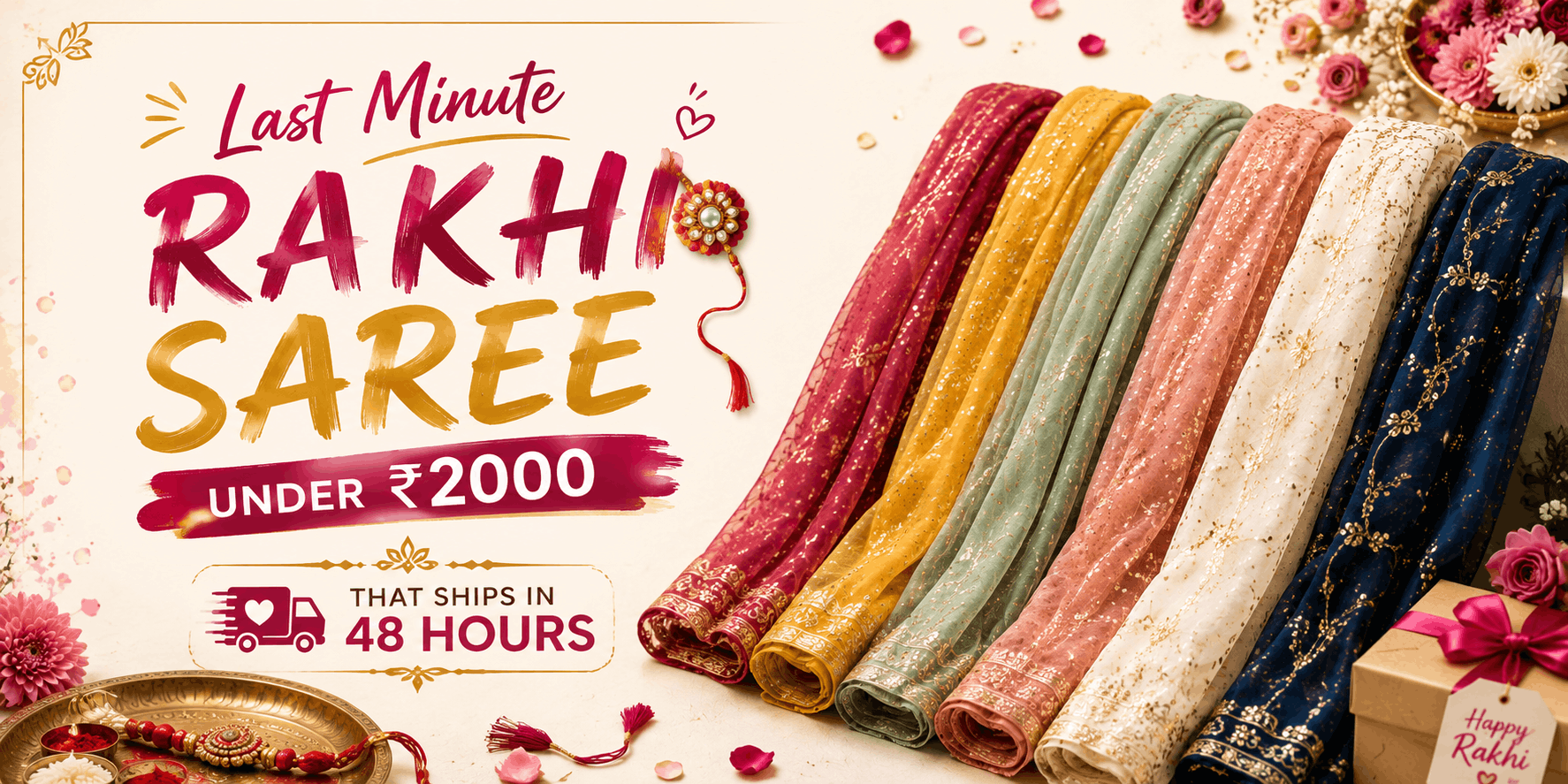 last-minute-rakhi-saree