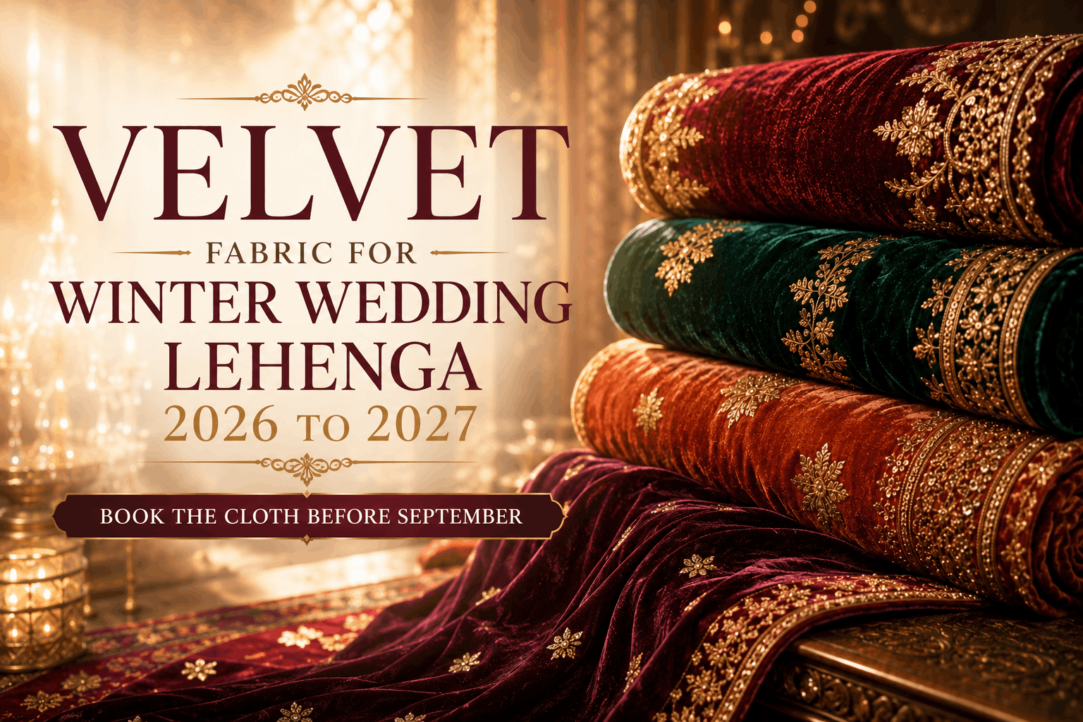 velvet-fabric-wedding-lehenga