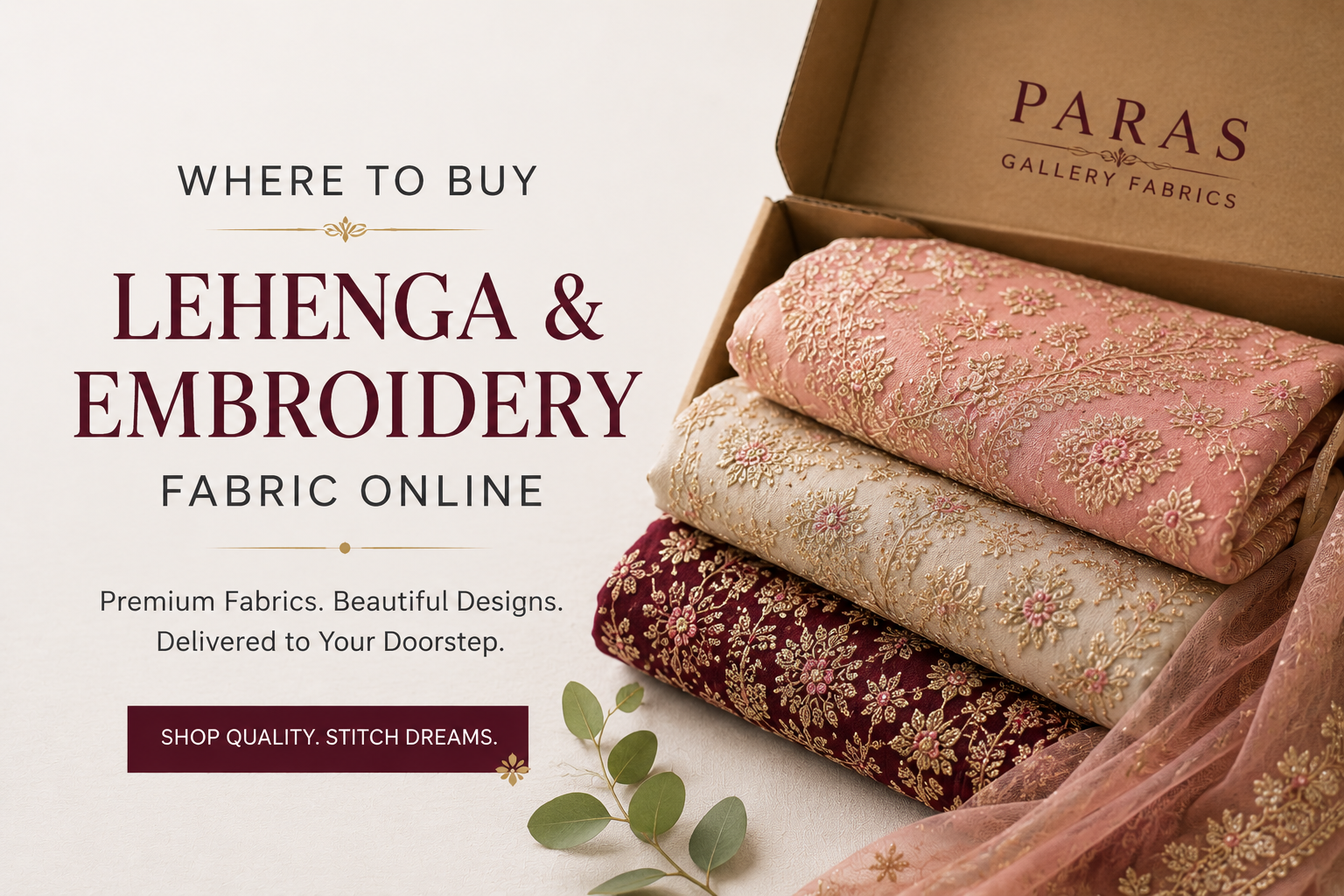 Where to Buy Lehenga & Embroidery Fabric Online