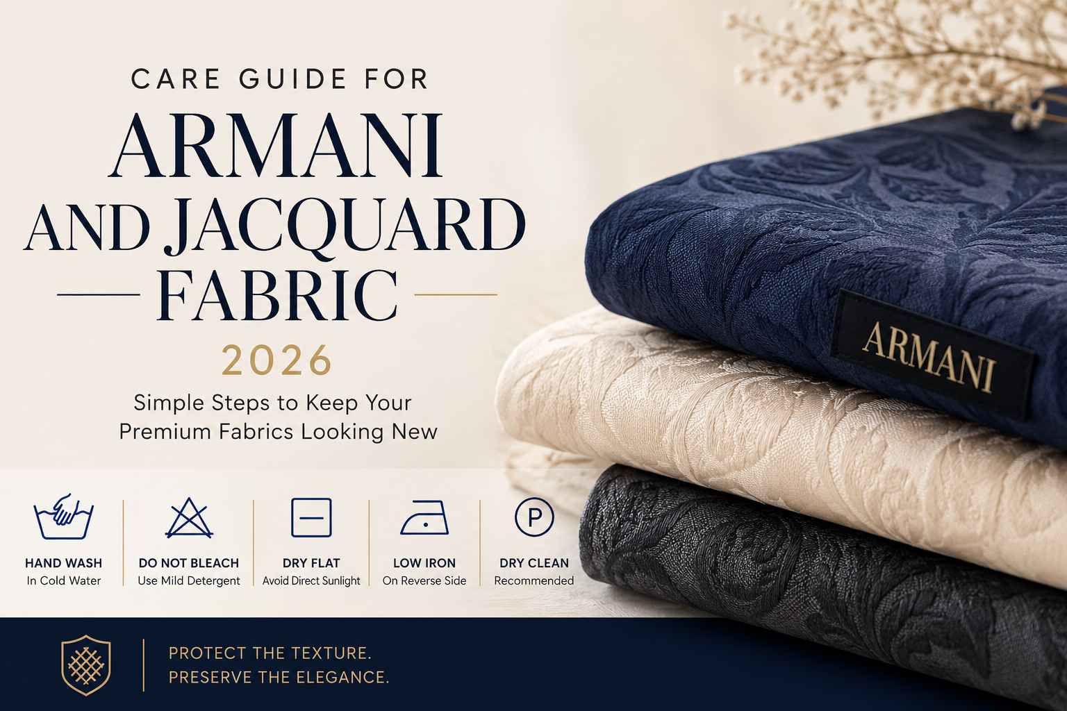 Care Guide for Armani and Jacquard Fabric 2026