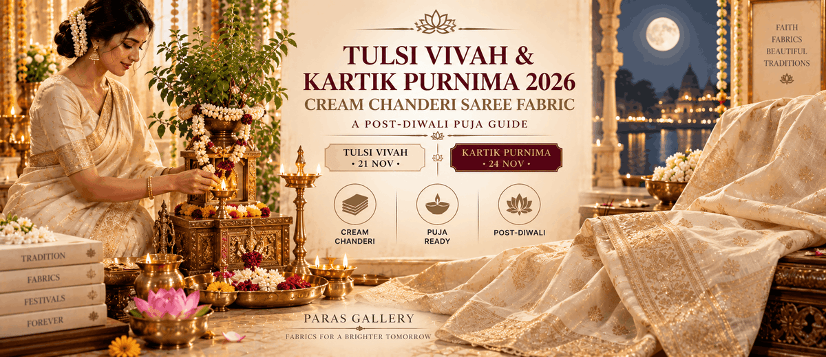 tulsi-vivah-cream-chanderi-saree-fabric