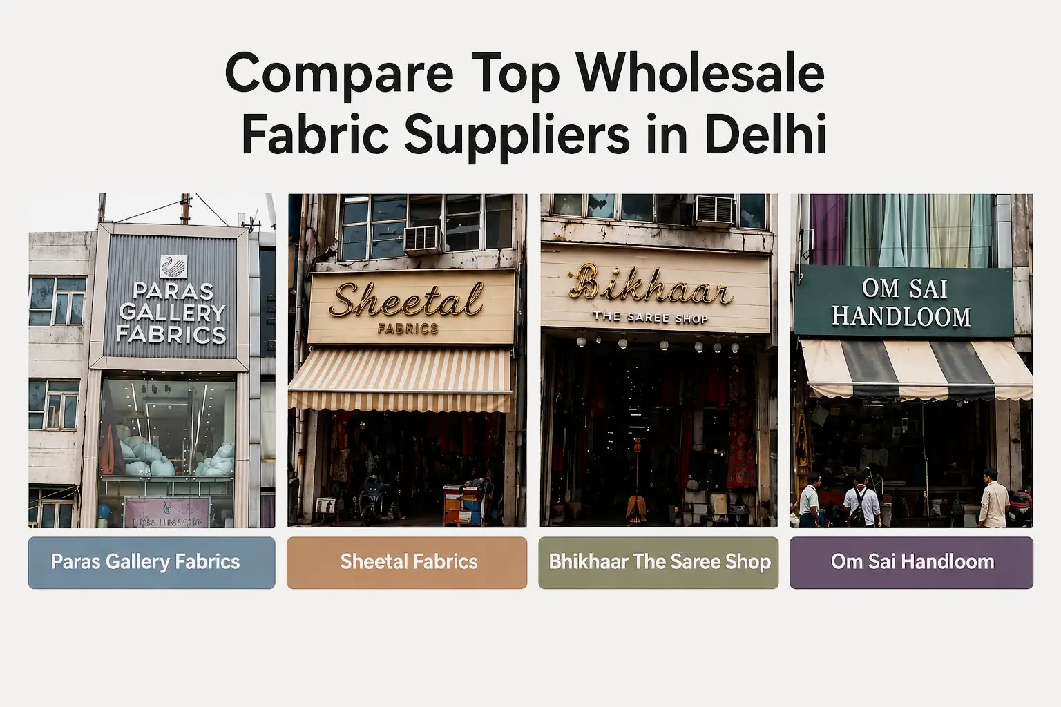 Compare Top Wholesale Fabric Suppliers in Delhi