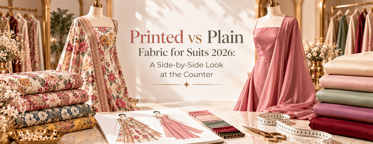 Printed vs Plain Fabric for Suits 2026: A Side-by-Side Look at the Counter