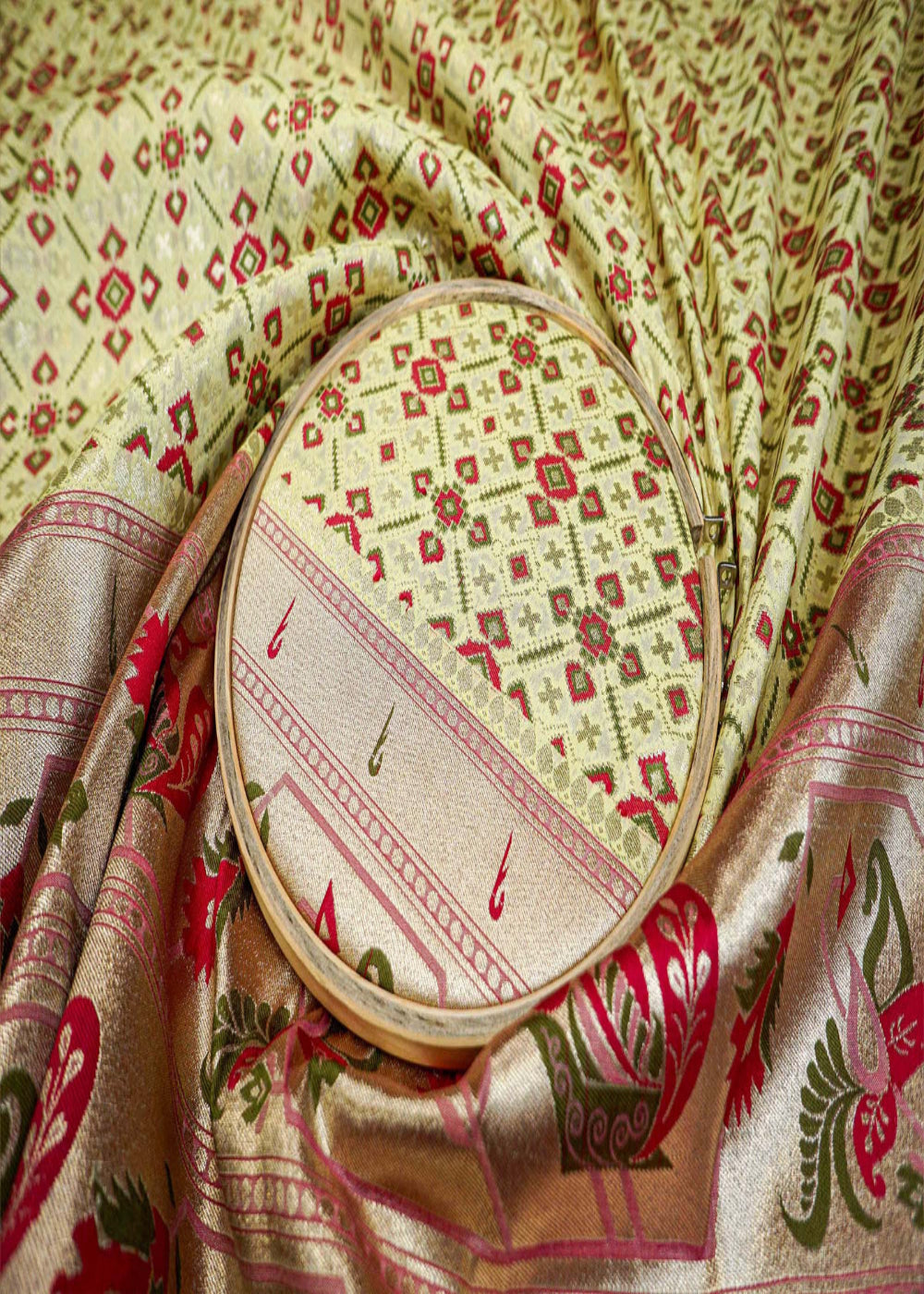 Light-Green-Banarasi-Brocade-with-Beautiful-Traditional-Handloom-and-Border-10131