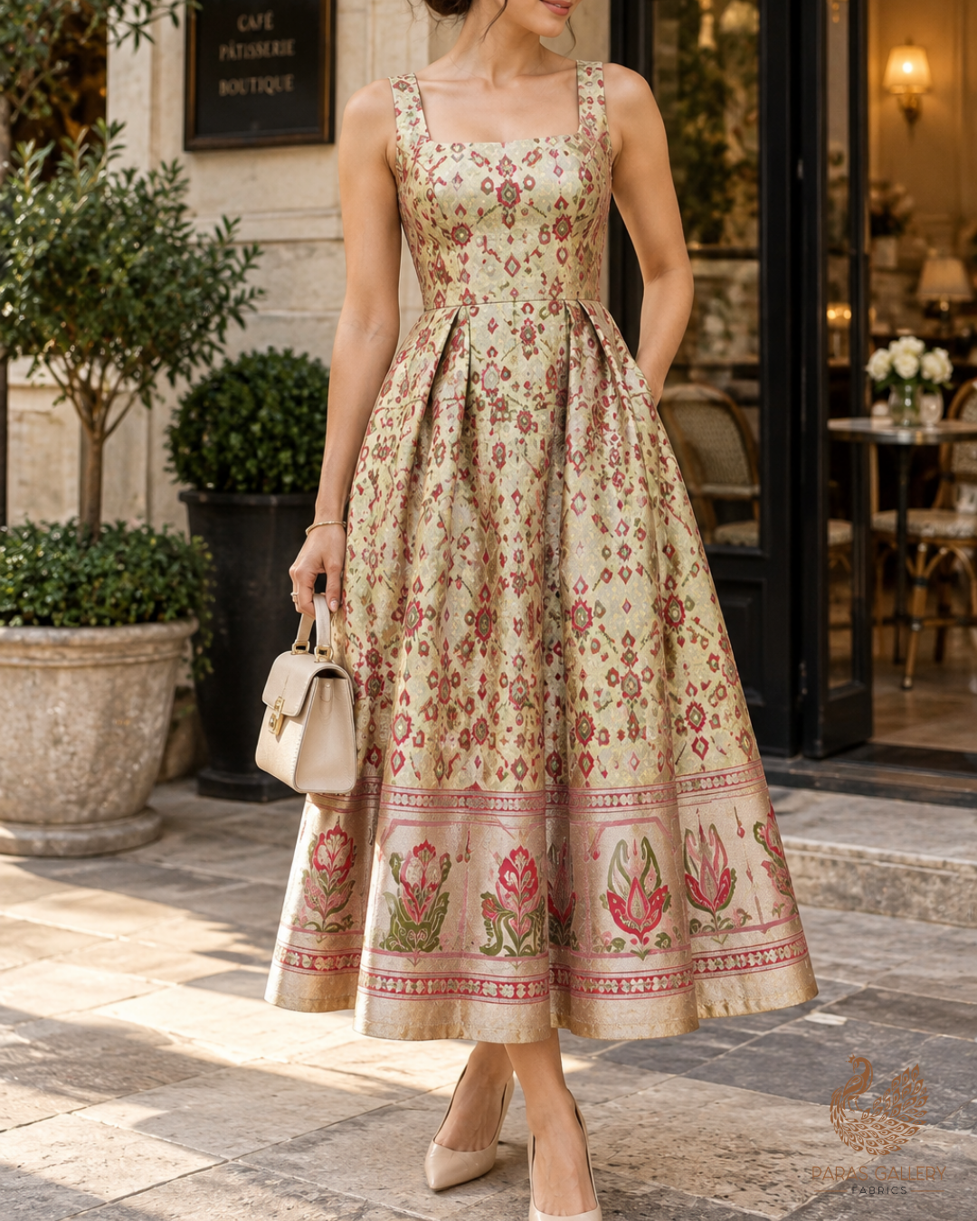 Light Green Banarasi Brocade with Beautiful Traditional Handloom and Border 10131