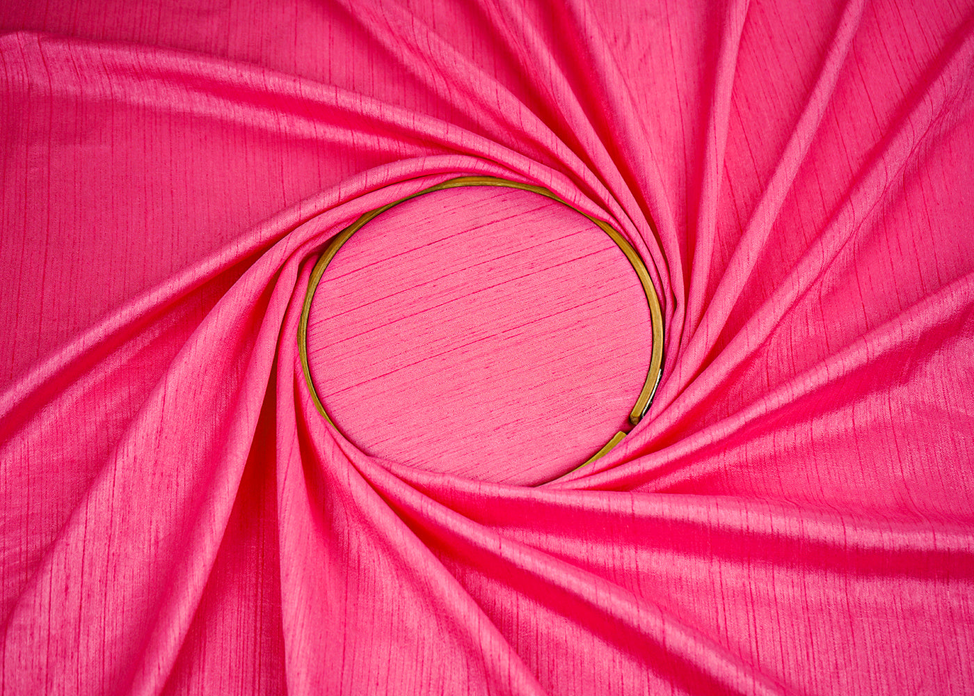 Hot Pink Colored Nysa Silk Fabric 10926(101)