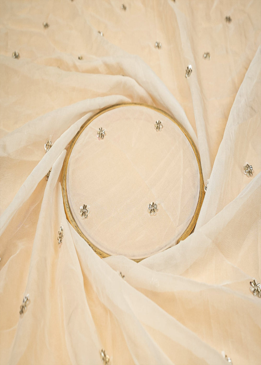 (Pre-Cut-1.8-Mtr)-White-Organza-with-kutdana-and-handwork-11075