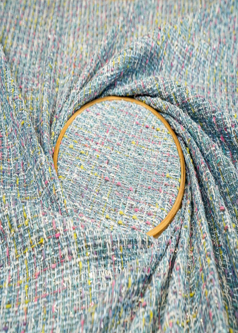 Exclusive-White-&-Black-With-Lurex-Tweed-Fabric-11559-close-view