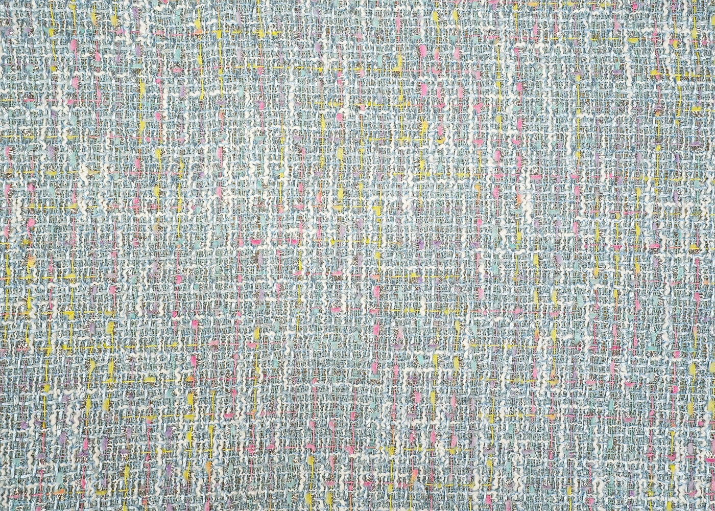 Exclusive Blue Fabric With Lurex Tweed Fabric