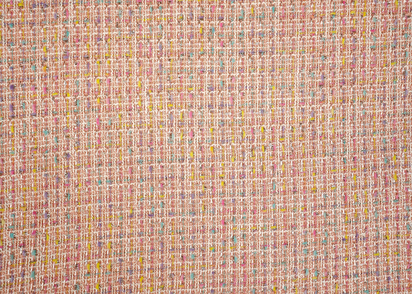 Exclusive Light Pink Fabric With Lurex Tweed Fabric
