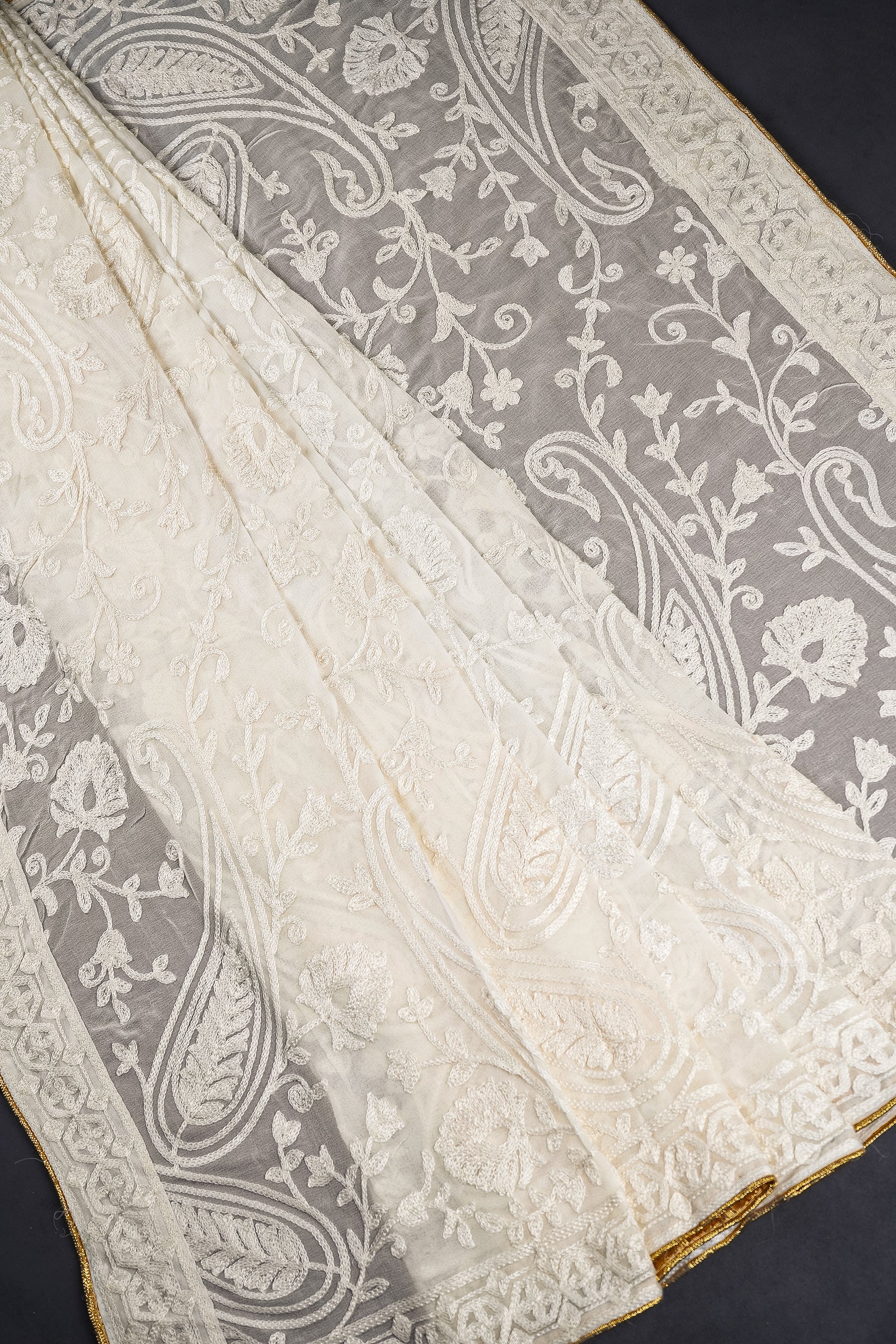 White-Dyeable-Georgette-Dupatta-With-All-Over-Thread-Work-11710
-pleats-view
