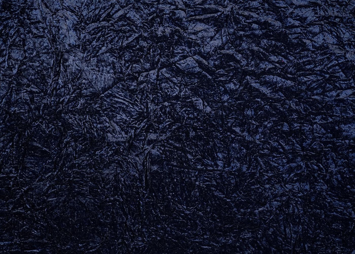 Navy Blue Textured Crushed Velvet Fabric