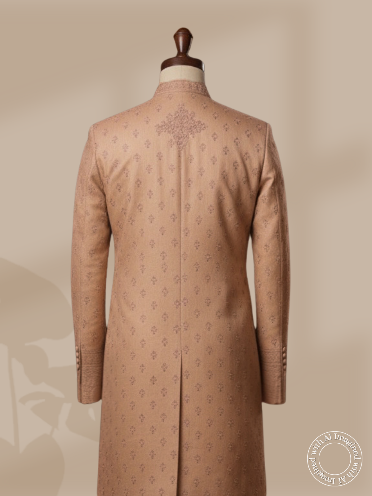 The Virasat – Unstitched Mouse Color Regal Menswear Fabric 12103