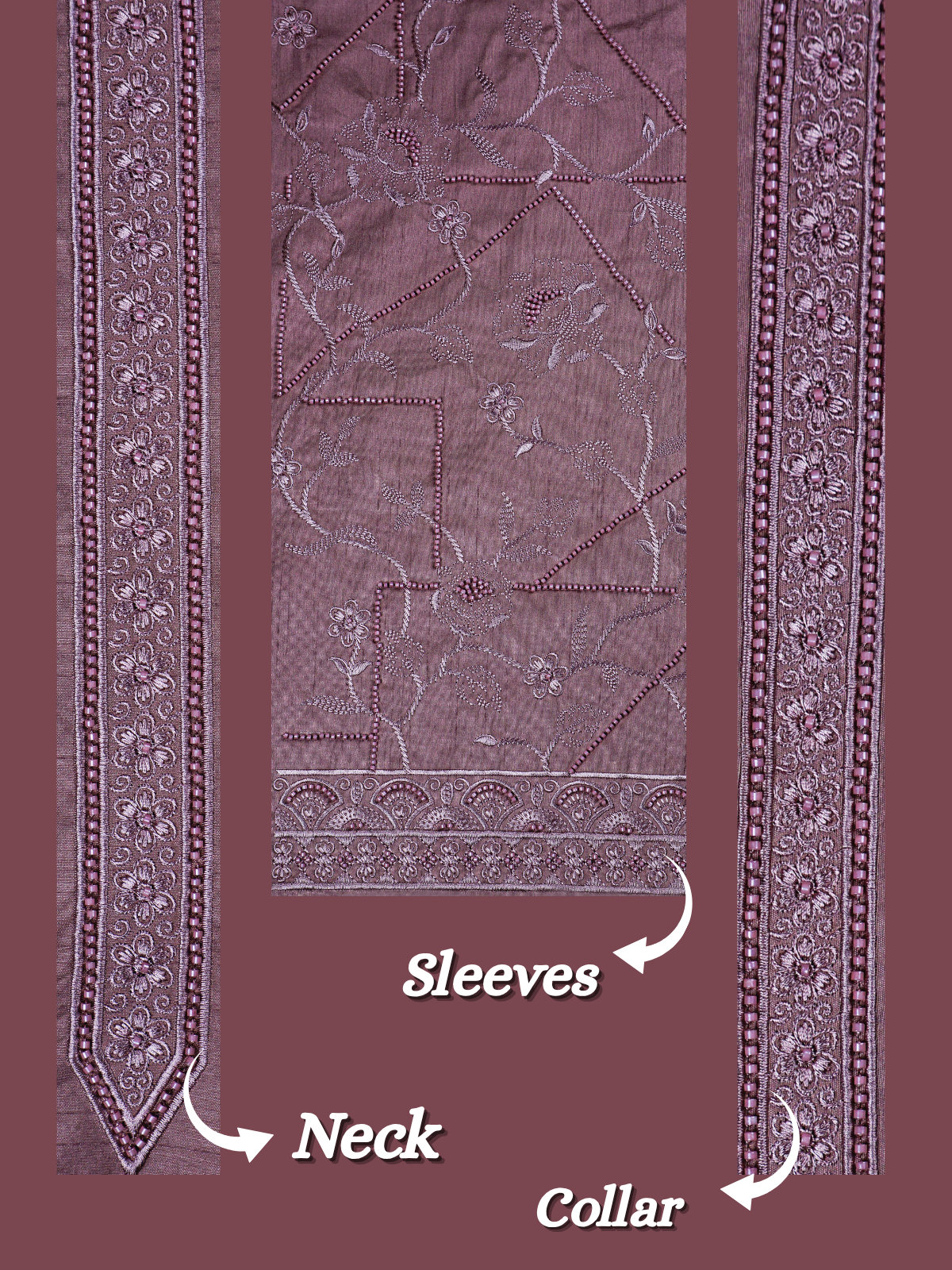 The Riwaayat – Unstitched Onion Pink Jodhpuri Jacket Fabric for Men 12113