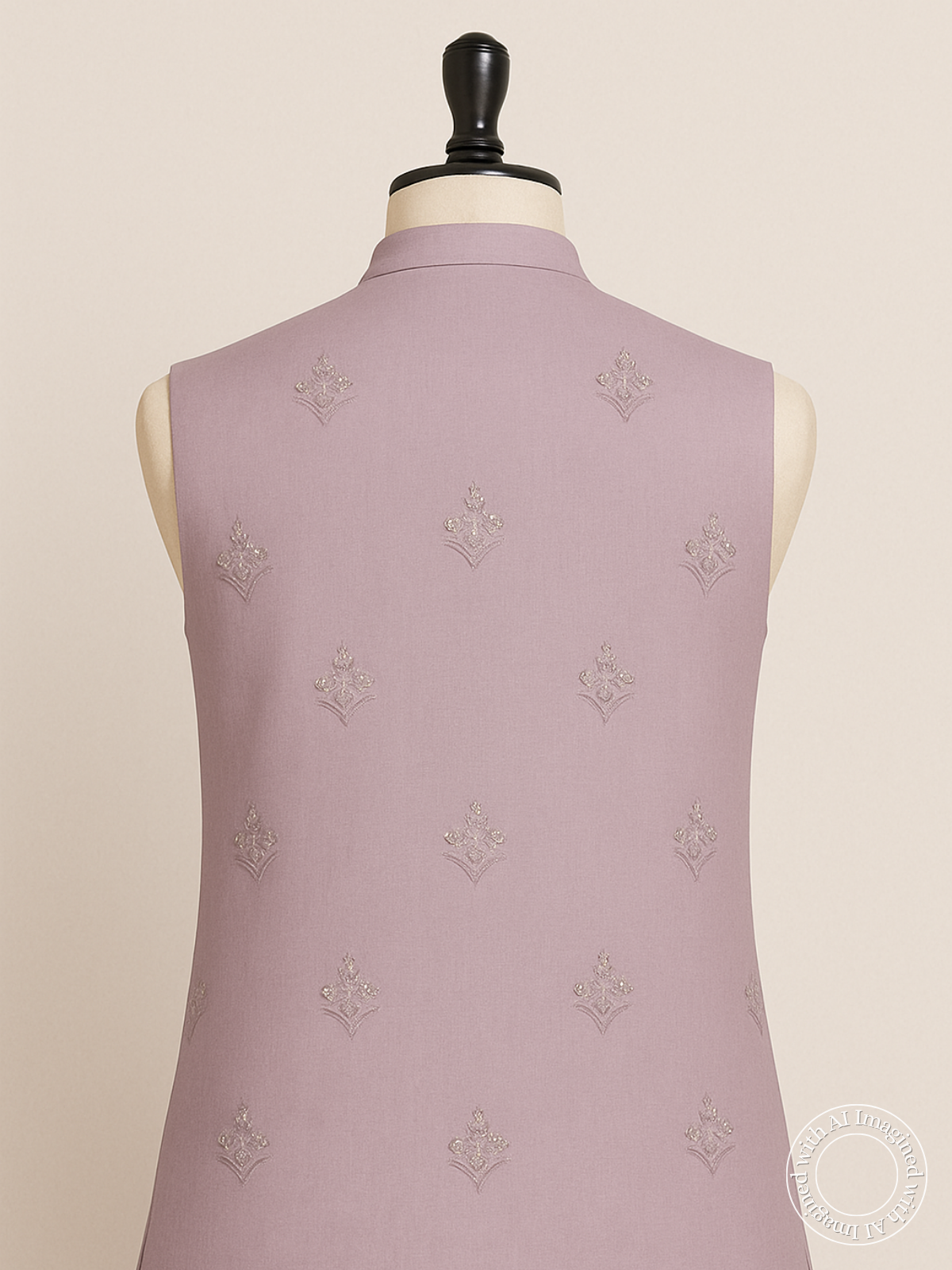 The Riwaayat – Unstitched Lavender Nehru Jacket Fabric for Men 12117