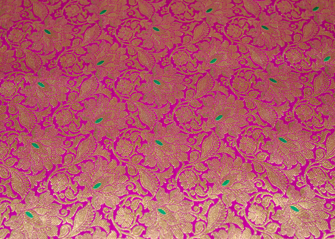 Beautiful Purple Banarasi Brocade with Floral Golden Handloom