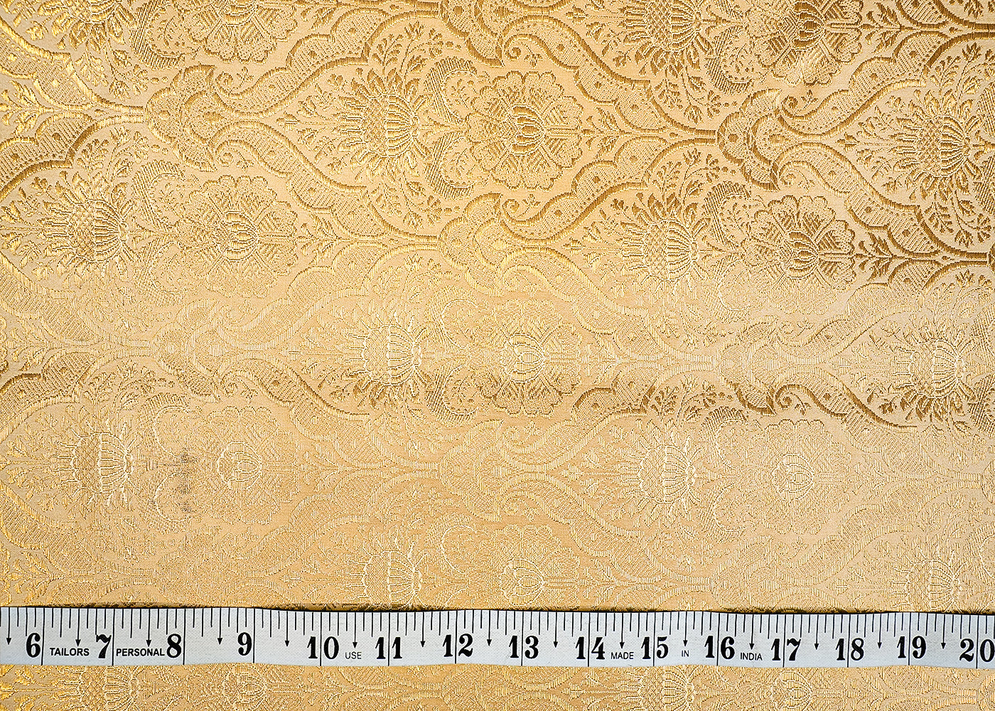 Golden Beautiful Banarasi Brocade with Traditional Golden Handloom