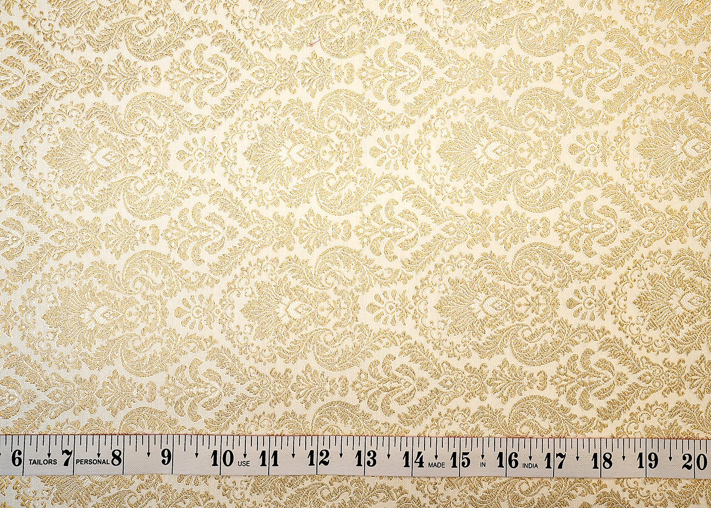 Golden Weave Dyeable Banarasi Brocade with Allover Thread Handloom