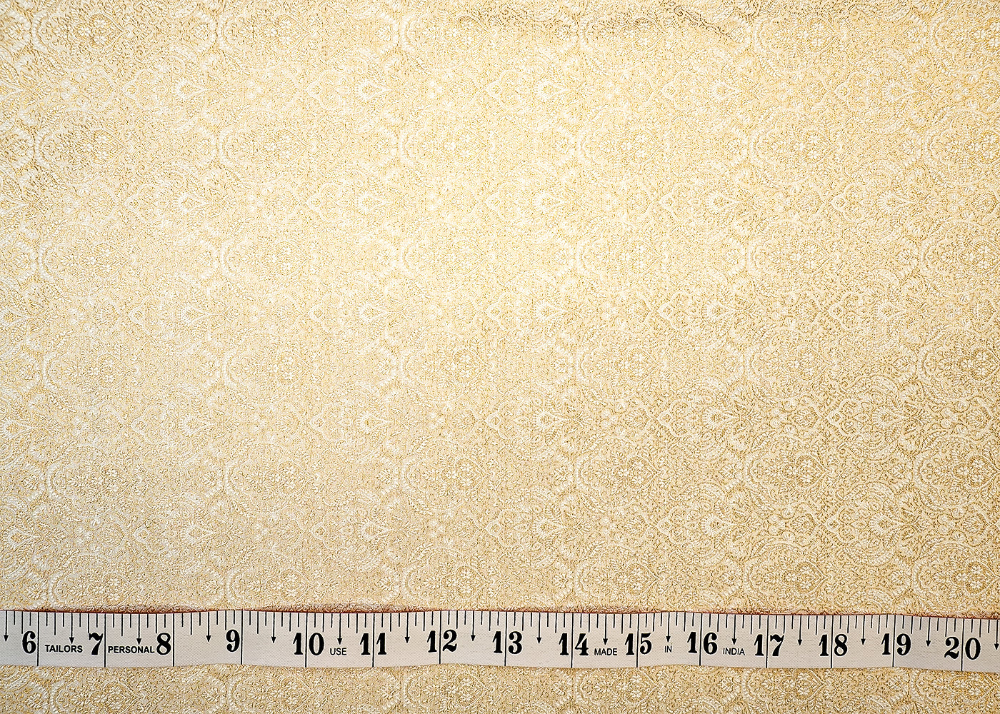 Golden Weave Dyeable Banarasi Brocade with Allover Thread Handloom