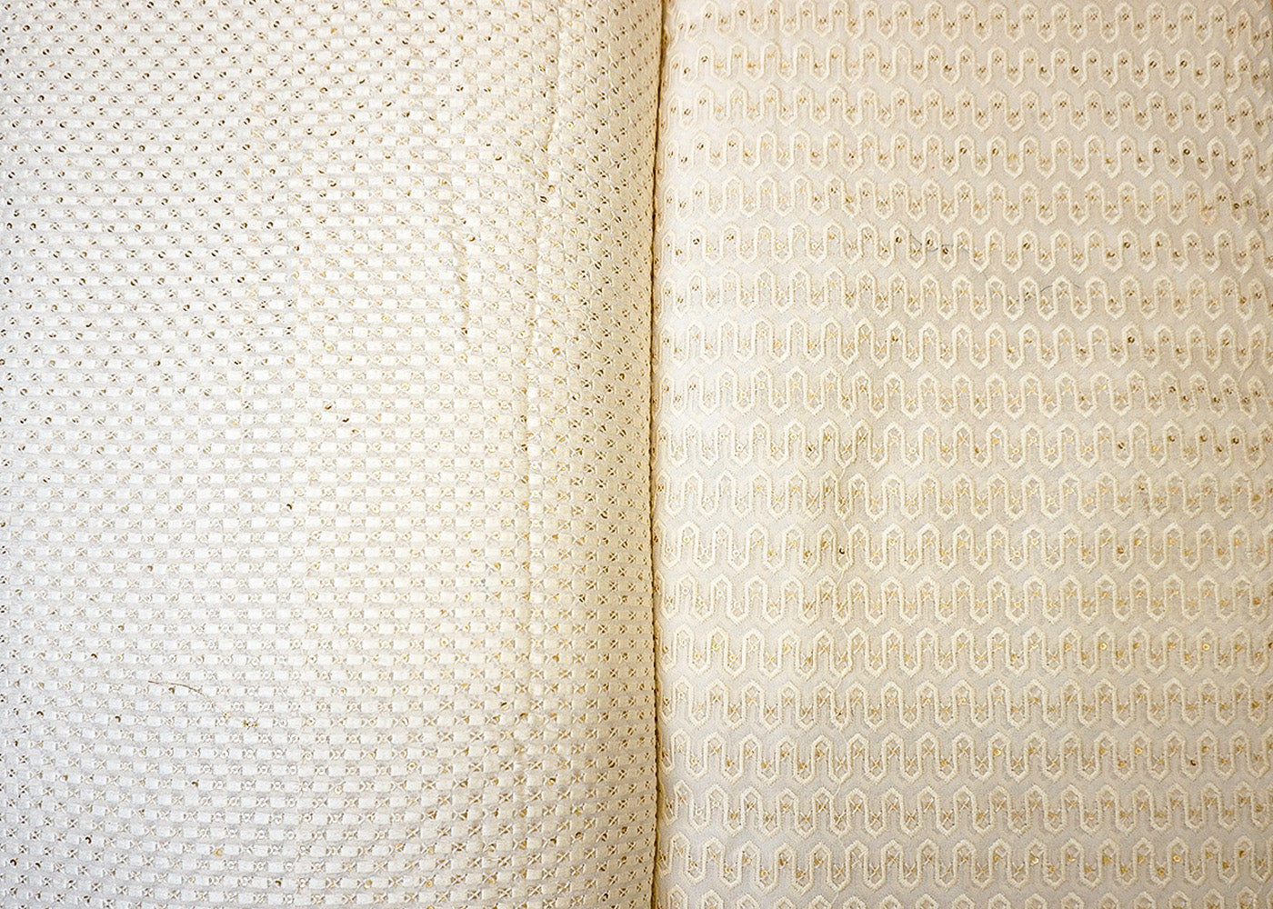 The Noor - White Georgette Fabric with Timeless Thread & Sequin Work | 12426