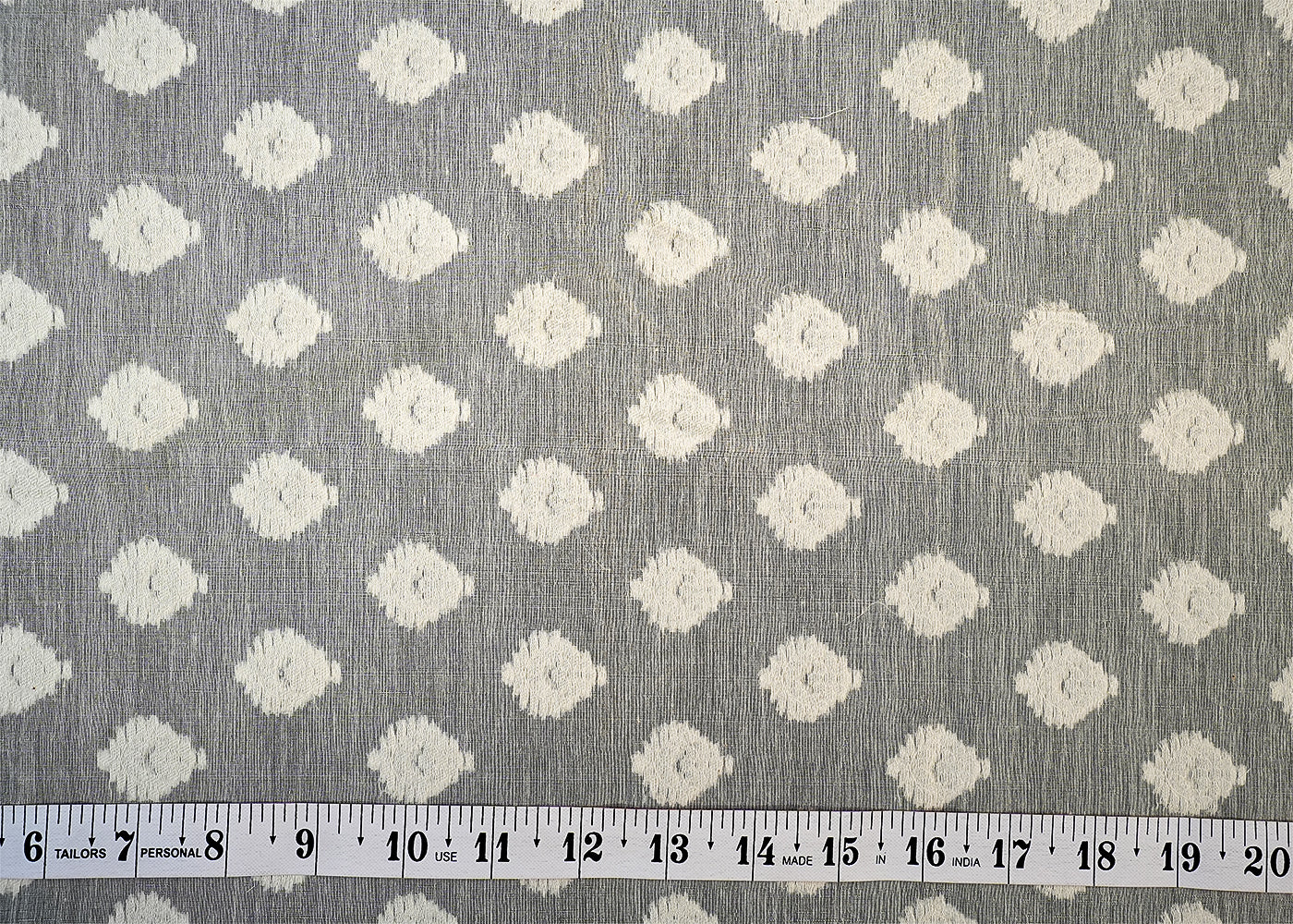 Dyeable Chanderi Fabric with Allover Self Work 12454