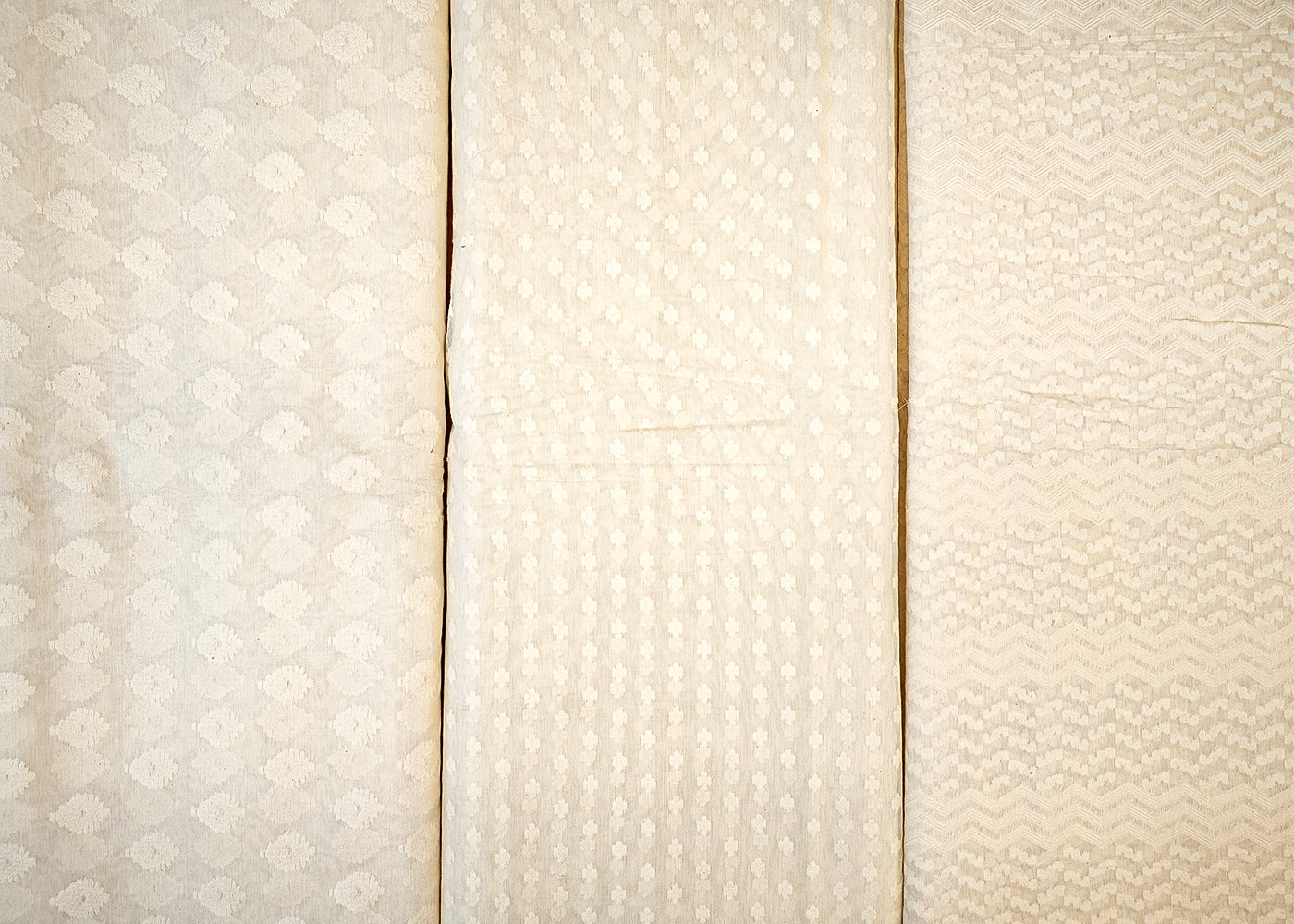 Dyeable Chanderi Fabric with Allover Self Work 12454