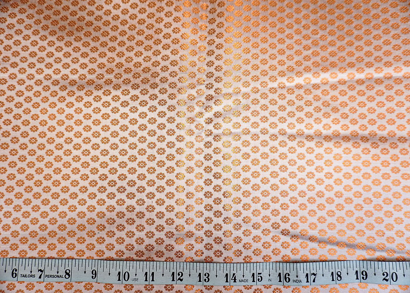 Banarasi Brocade with Allover Copper Thread Handloom Work 12467