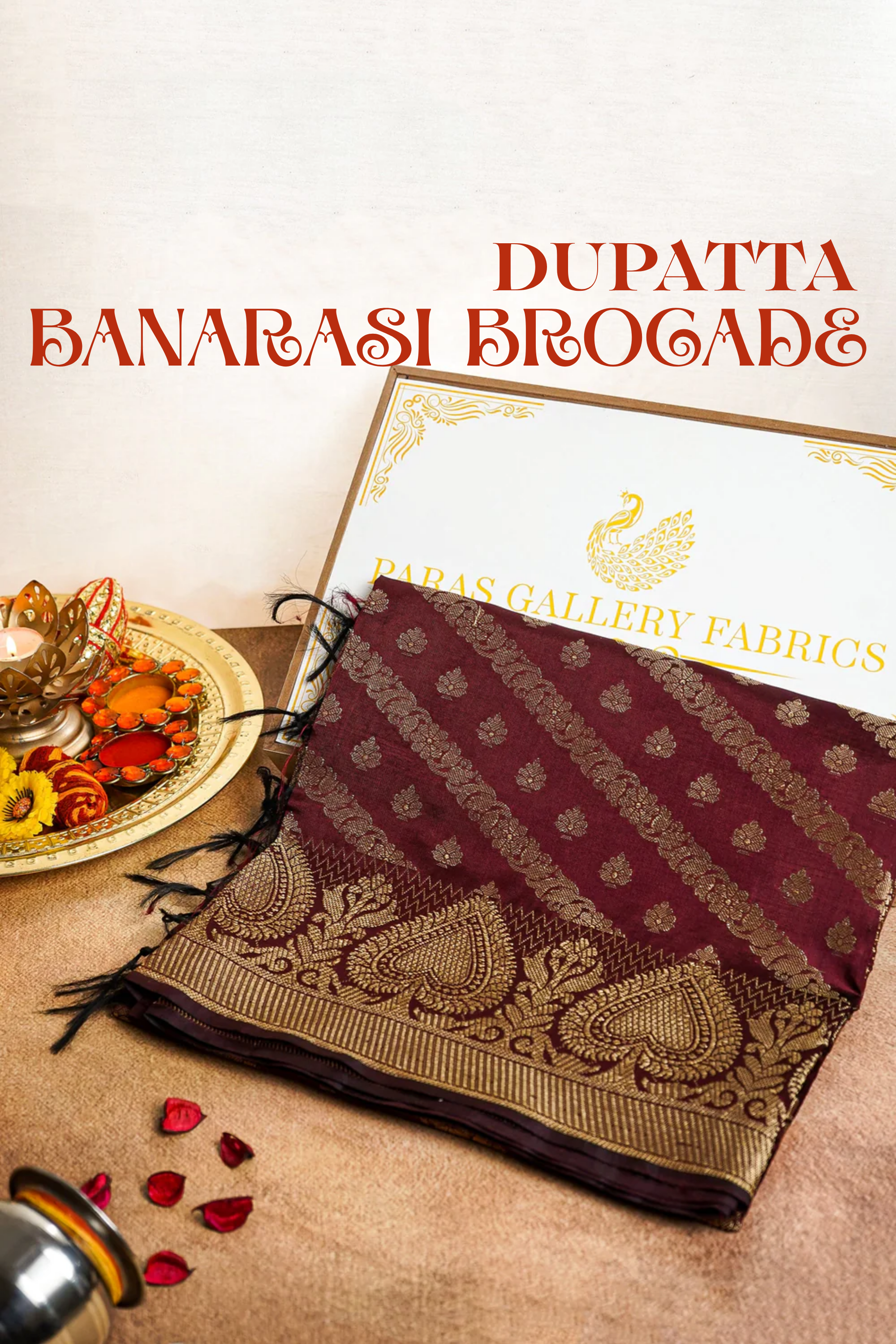 Maroon-Banarasi-Brocade-Dupatta-With-All-Over-Zari-Handloom-12483