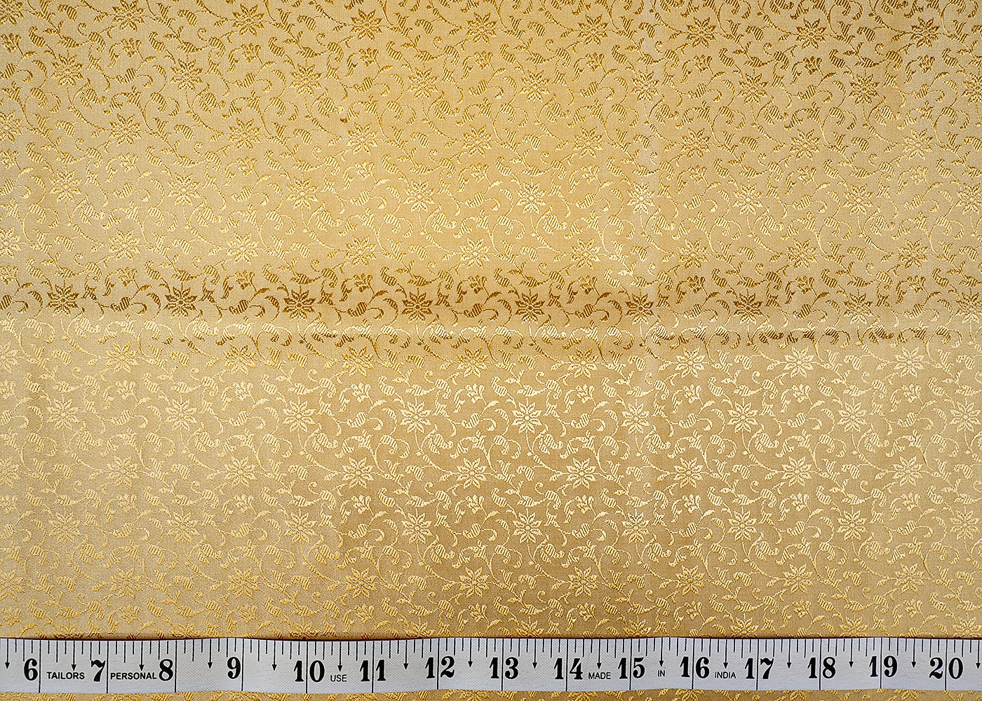 Beige Banarasi Brocade with Allover Colored Thread Handloom 12688