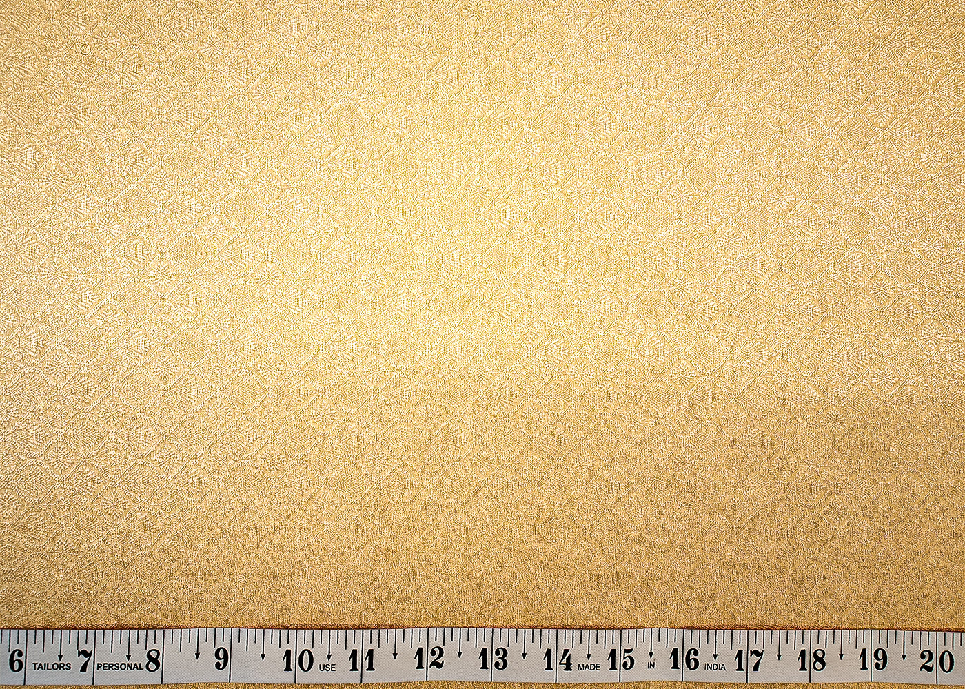 Beige Banarasi Brocade with Allover Golden Thread Handloom 12704