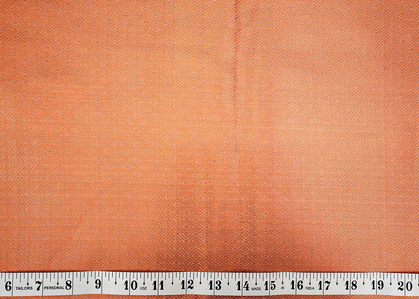 Copper Banarasi Brocade with Allover Copper Thread Handloom 12796