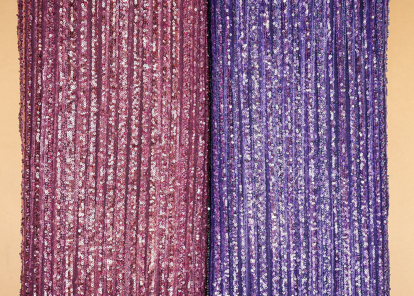 Onion Imported Net Fabric with Allover Sequins and Katdana Work 12809