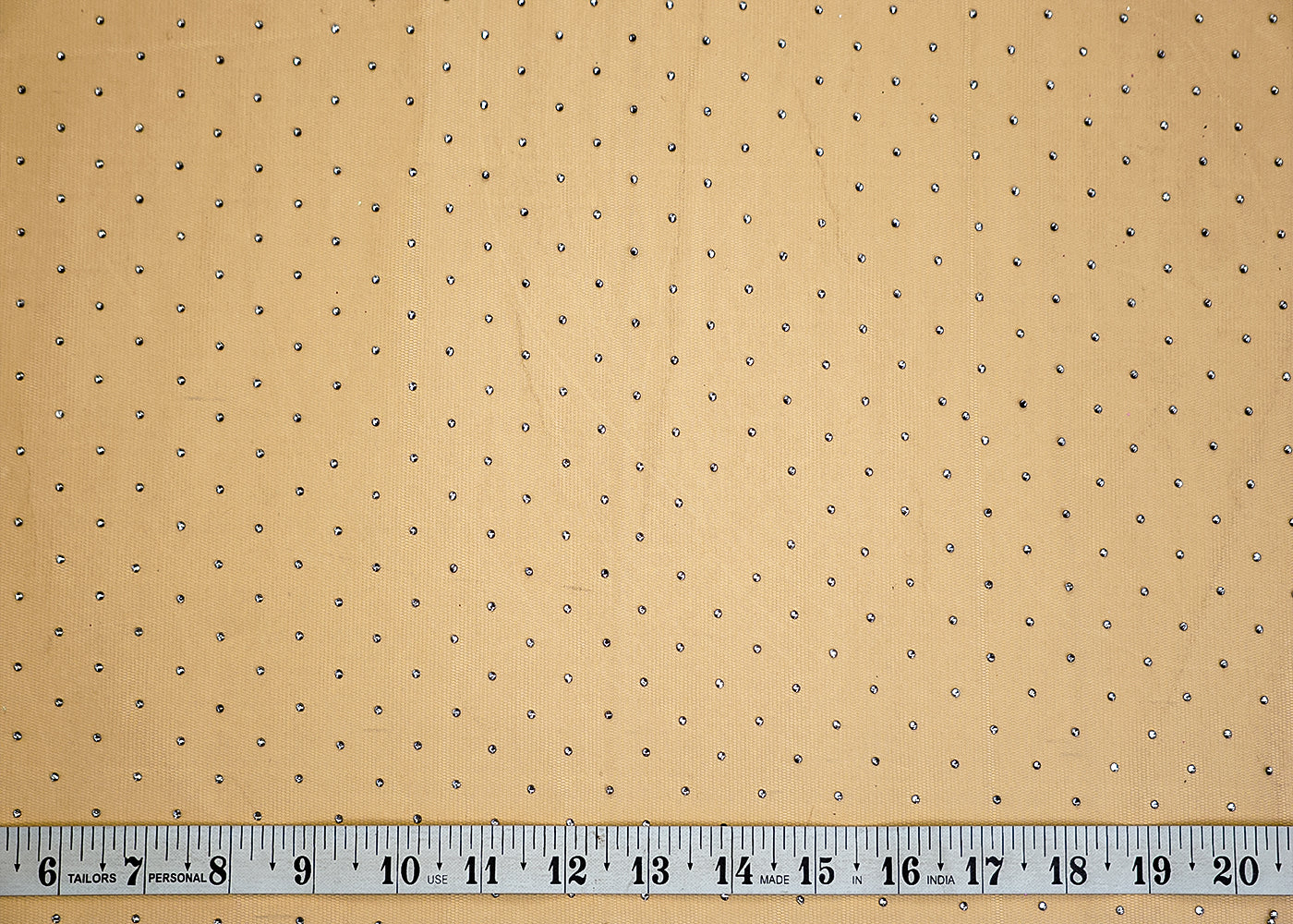 Grey Net Fabric with Allover Swarovski Work 13250
