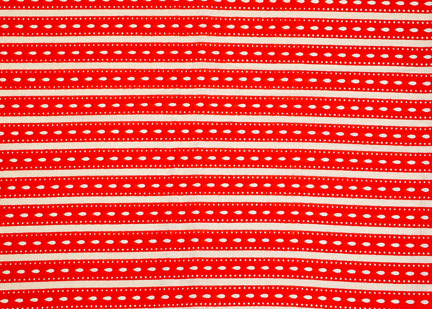 Hot Pink Printed Cotton Fabric with Alternate Stripes 13780