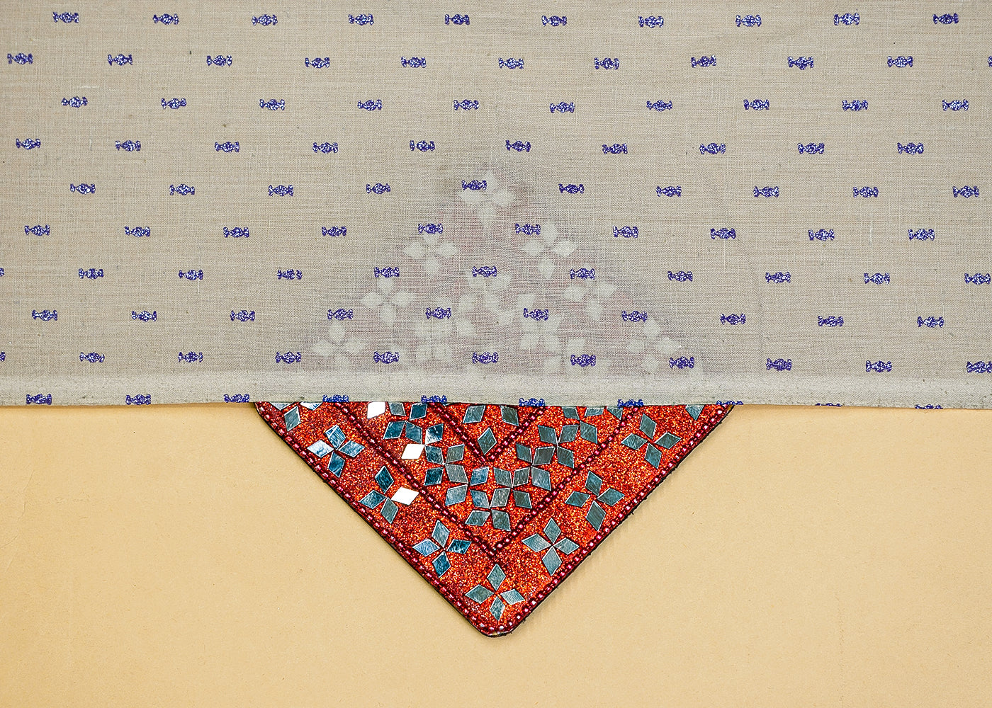 Light Grey Cambric Cotton Fabric with Allover Flower Print 13814