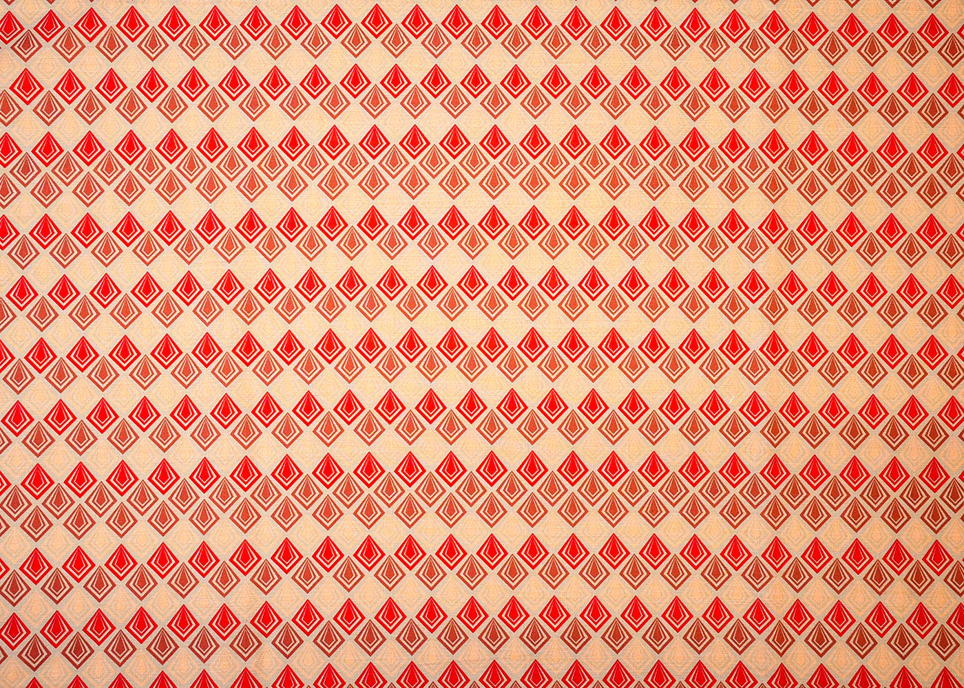 Beige Cotton Fabric with Allover Diamond Pattern 13853