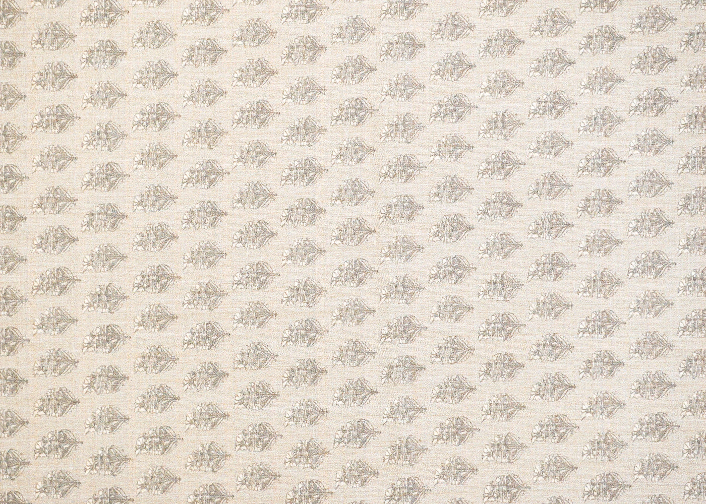 Grey Cotton Fabric with Allover Traditional Motifs 13866