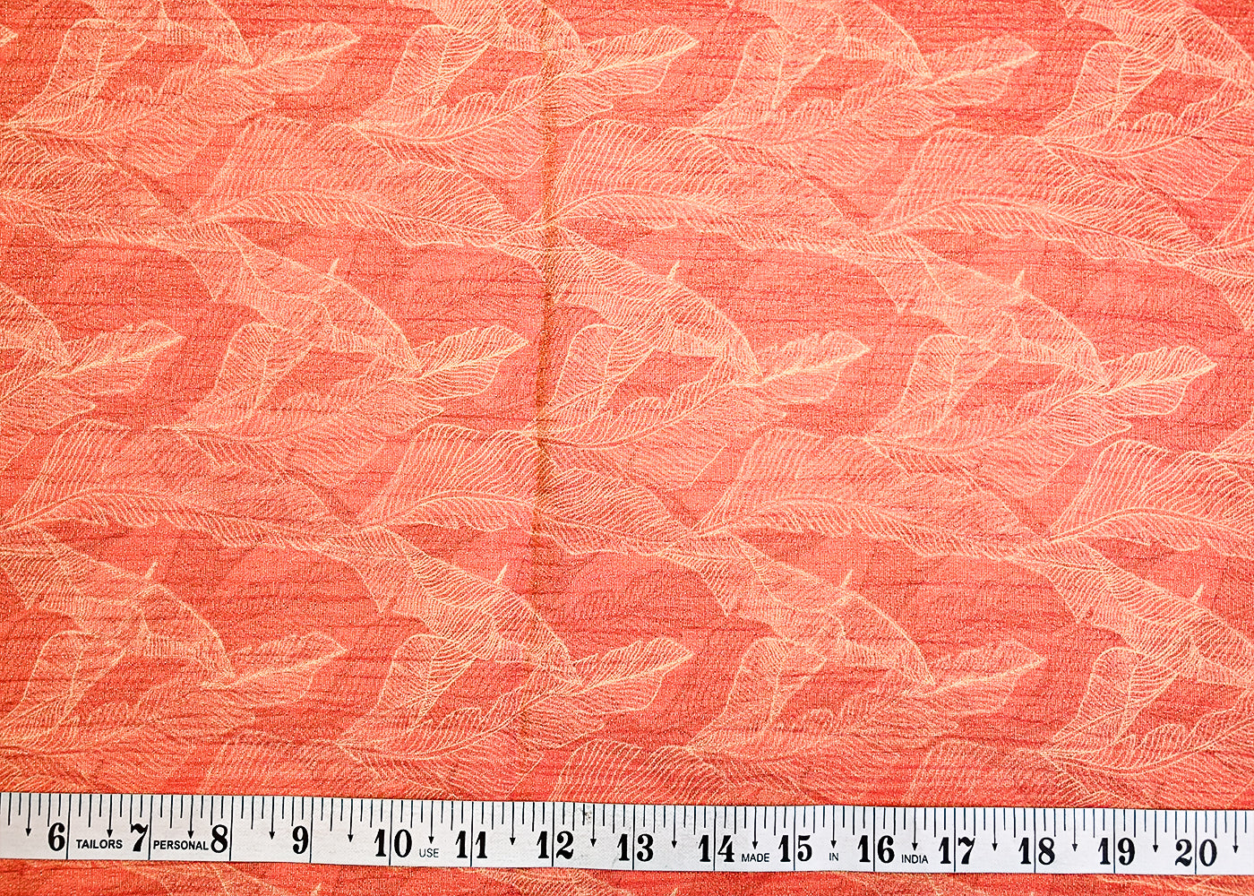 Gajri Crushed Tissue Fabric with Allover Floral Print and Lurex Thread 14026