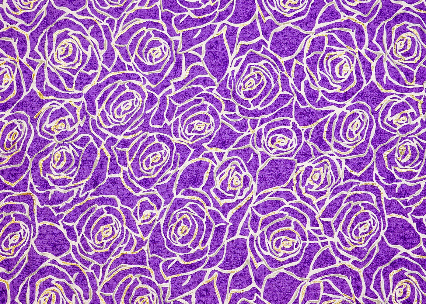 Paisley Purple/Royal Purple Ombre Silk Chiffon 2D-1018/6 Fabric