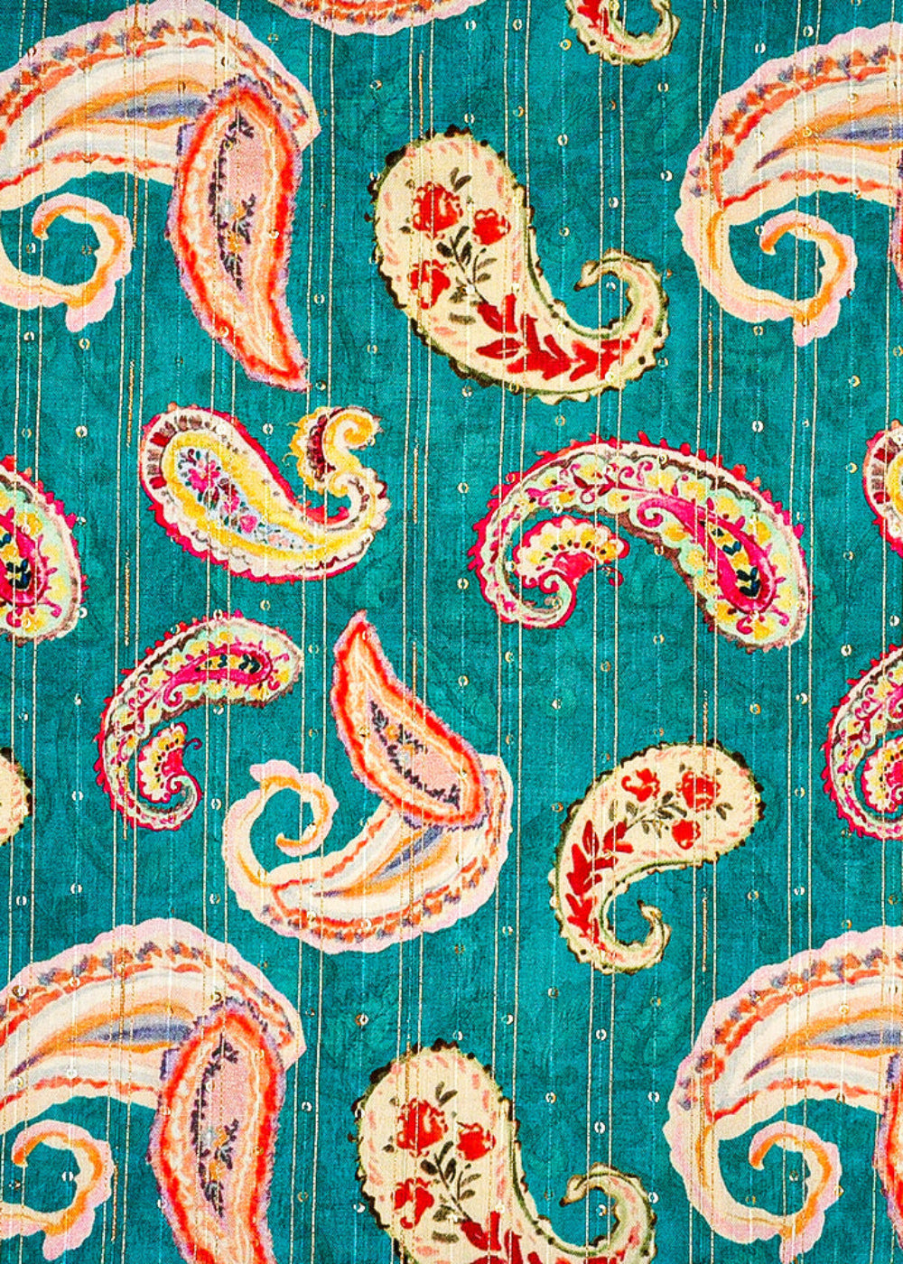 Light-Teal-Chanderi-Fabric-with-Allover-Paisley-Print-Thread-and-Sequins-Work-14042