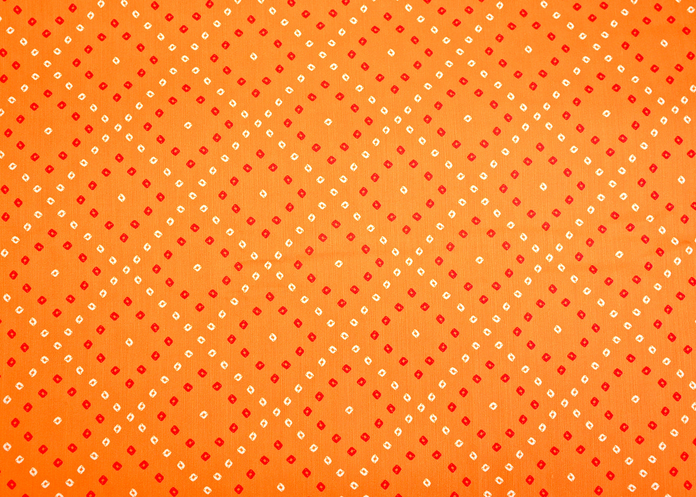 Light Orange Muslin Fabric with Allover Bandhani Print 14062