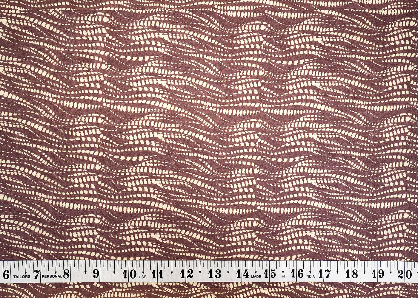 Mauve Muslin Fabric with Allover Abstract Print 14083
