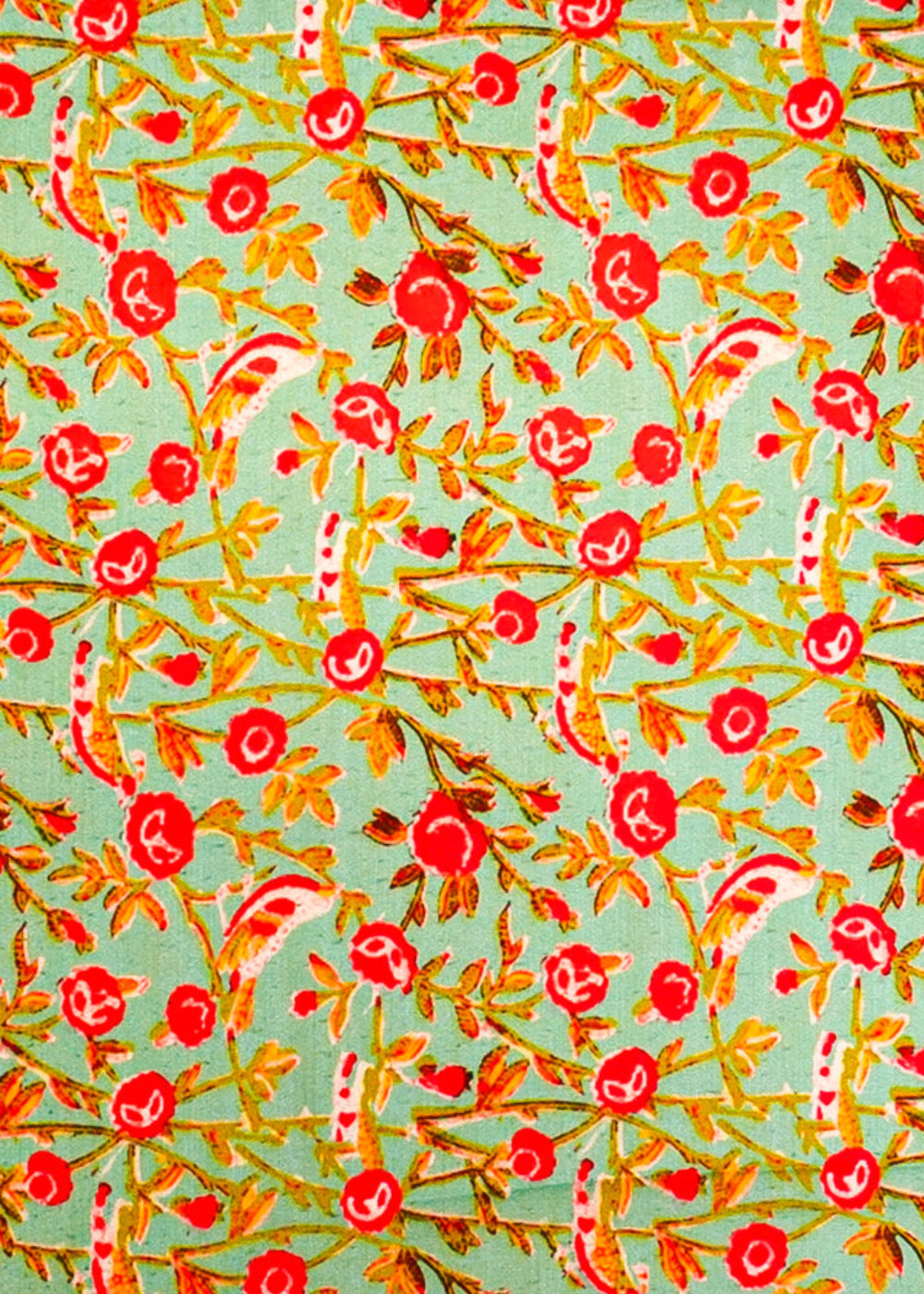 Sea-Green-Muslin-Fabric-with-Allover-Floral-Pattern-14085