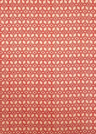 Cream Muslin Fabric with Allover Geometric Print 14108