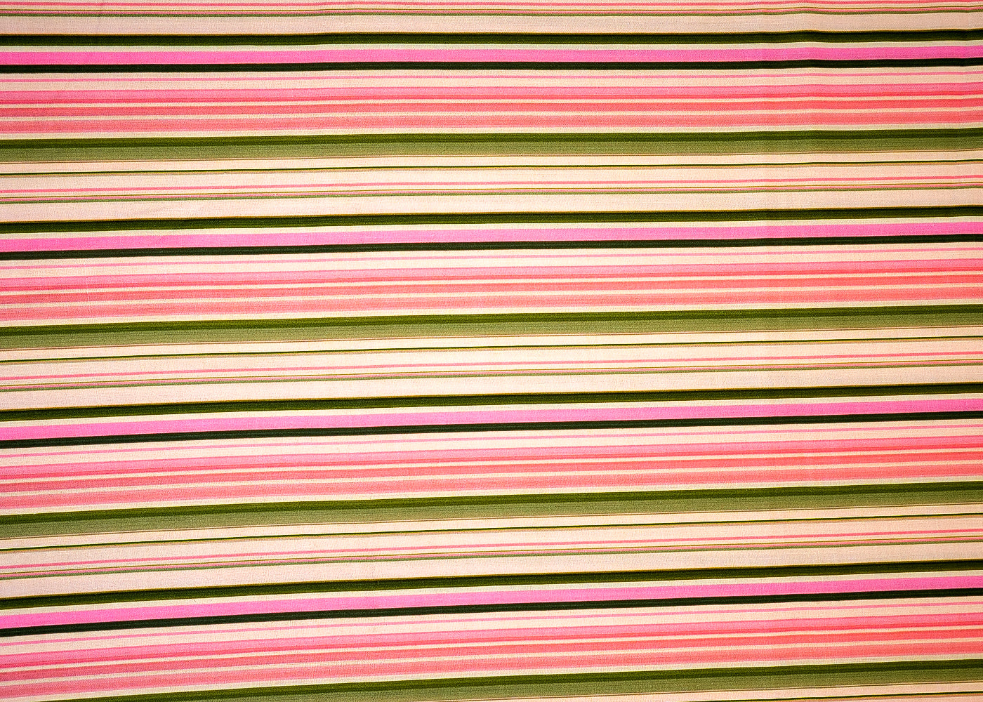 Peach Cotton Linen Fabric with Alternate Lines 14129